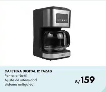 Cafetera digital 12 tazas