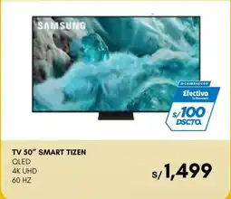 La Curacao Samsung tv 50" smart tizen qled 4k uhd 60 hz oferta