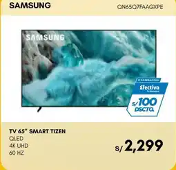 La Curacao Samsung tv 65 smart tizen qled 4k uhd 60 hz oferta