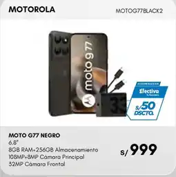 La Curacao Motorola moto g77 negro oferta
