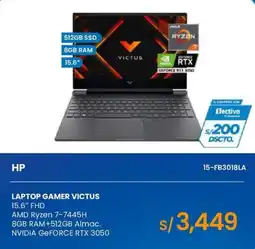 Tiendas EFE Hp laptop gamer victus 15.6 fhd oferta