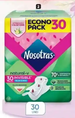 Azzorti Toallas Higiénicas Nosotras Natural Invisible oferta