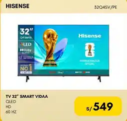 La Curacao Hisense TV 32" Smart Vidaa QLED HD 60 Hz oferta
