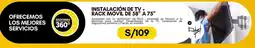 La Curacao Instalación de tv + rack móvil de 58" a 75" oferta