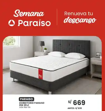 Paraiso dormitorio paraiso per 2plz