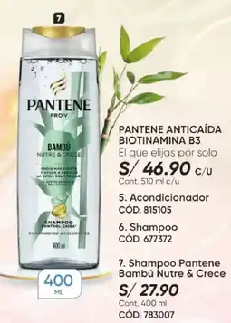 Azzorti Pantene shampoo bambú nutre & crece oferta