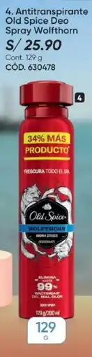 Azzorti Antitranspirante Old Spice Deo Spray Wolfthorn oferta