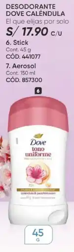 Azzorti Dove desodorante caléndula oferta