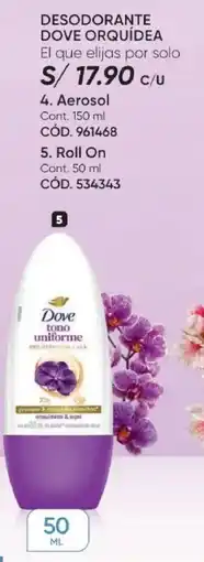 Azzorti Dove desodorante Dove orquídea oferta