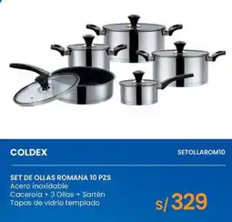 Tiendas EFE Coldex set de ollas romana 10 pz oferta