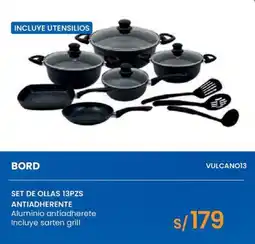Tiendas EFE Bord set de ollas 13pz antiadherente oferta
