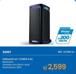 Tiendas EFE Sony parlante ult tower 9 ac oferta