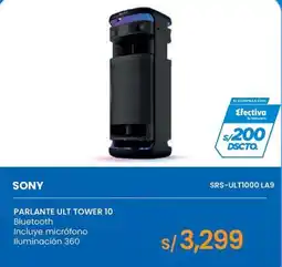 Tiendas EFE Sony parlante ult tower 10 oferta