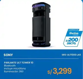 Sony parlante ult tower 10