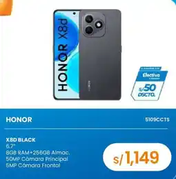 Tiendas EFE Honor x8d black oferta