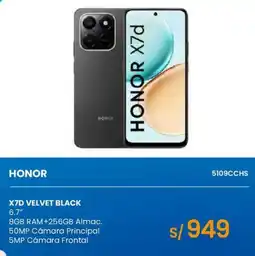 Tiendas EFE Honor x7d velvet black oferta