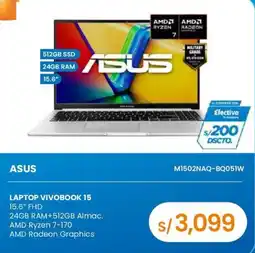 Tiendas EFE Asus laptop vivobook 15 oferta