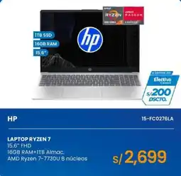 Tiendas EFE Hp laptop ryzen 7 oferta