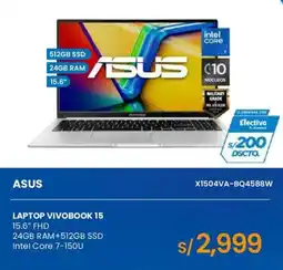 Tiendas EFE Asus laptop vivobook 15 oferta