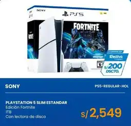 Tiendas EFE Sony playstation 5 slim estandar edicion fortnite 1tb con lectora de disco oferta
