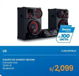 Tiendas EFE LG equipo de sonido xboom karaoke star oferta