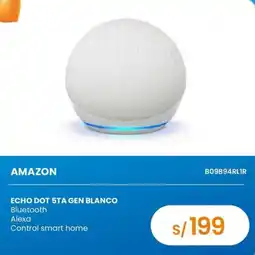 Tiendas EFE Amazon echo dot 5ta gen blanco oferta