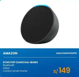 Tiendas EFE Amazon echo pop charcoal negro oferta