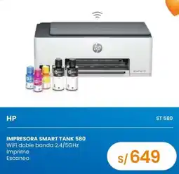 Tiendas EFE Hp impresora smart tank 580 oferta