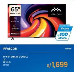 Tiendas EFE Iffalcon tv 65 smart google led oferta