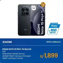 Tiendas EFE Xiaomi redmi note 15 pro+ 5g black oferta