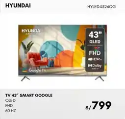 La Curacao Hyundai tv 43" smart google qled fhd oferta