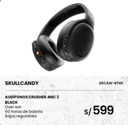 Tiendas EFE Skullcandy audífonos crusher anc 2 black oferta