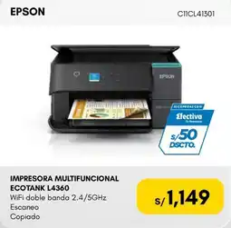 La Curacao Epson impresora multifuncional ecotank l4360 oferta