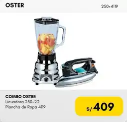 La Curacao Oster combo licuadora plancha de ropa oferta