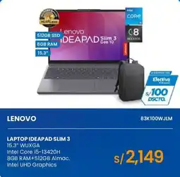 Tiendas EFE Lenovo laptop ideapad slim 3 oferta