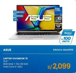 Tiendas EFE Asus laptop vivobook 15 oferta