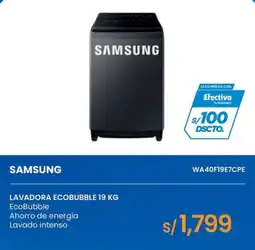 Tiendas EFE Samsung lavadora ecobubble 19 kg oferta