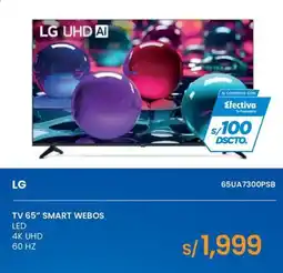 Tiendas EFE LG TV 65" SMART WEBOS LED 4K UHD 60 HZ oferta