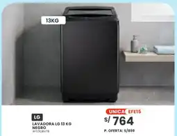Tiendas EFE Lg lavadora lg 13 kg negro oferta