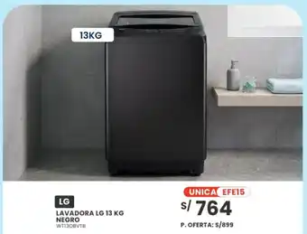 Lg lavadora lg 13 kg negro