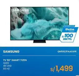 Tiendas EFE Samsung tv 50 smart tizen qled 4k uhd 60 hz oferta