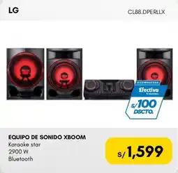 La Curacao LG equipo de sonido xboom karaoke star oferta