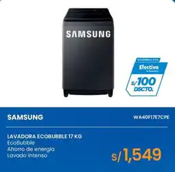Tiendas EFE Samsung lavadora ecobubble 17 kg oferta