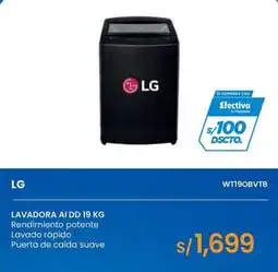 Tiendas EFE LG lavadora ai dd 19 kg oferta