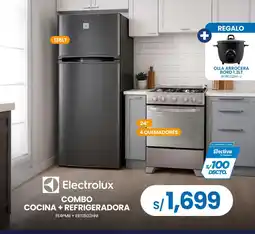 Tiendas EFE Electrolux combo cocina + refrigeradora oferta