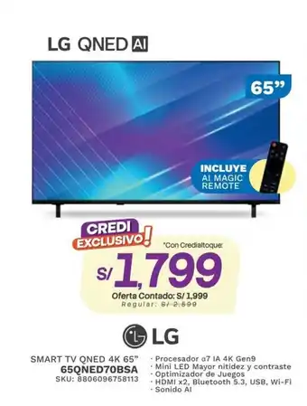 LG QNED AI 65"
