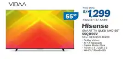 El Gallo Más Gallo Hisense smart tv qled uhd 55" 55qd5sv oferta