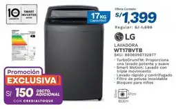 El Gallo Más Gallo LG lavadora wt17bv tb oferta