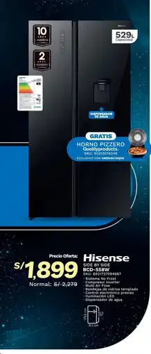 El Gallo Más Gallo Hisense side by side bcd-558w oferta