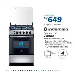 El Gallo Más Gallo indurama cocina 24" vernet oferta